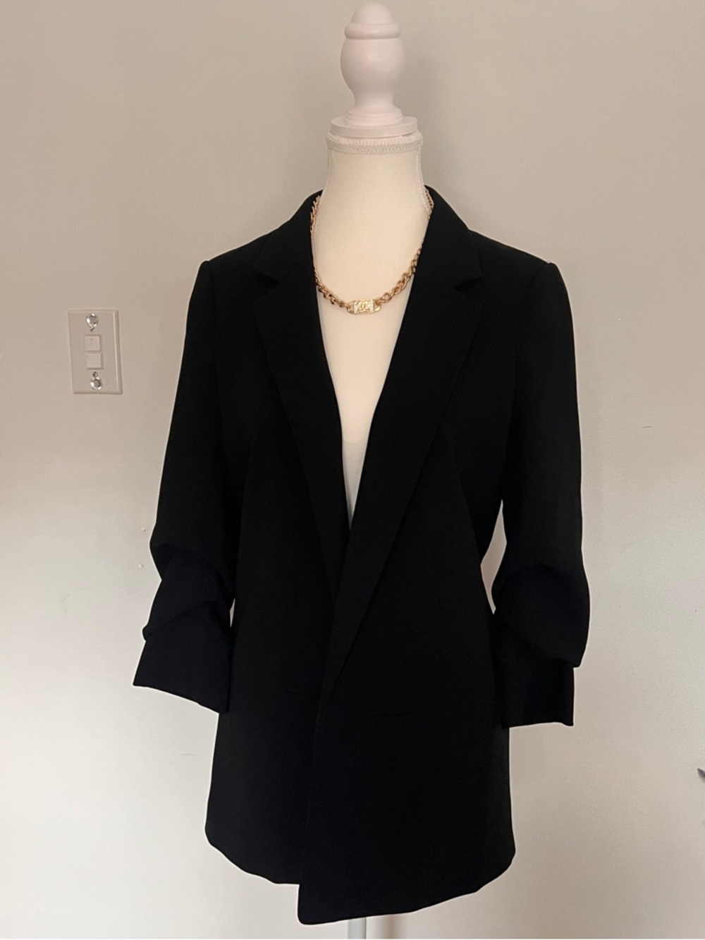 H&M Black Long Women's Blazer Jacket